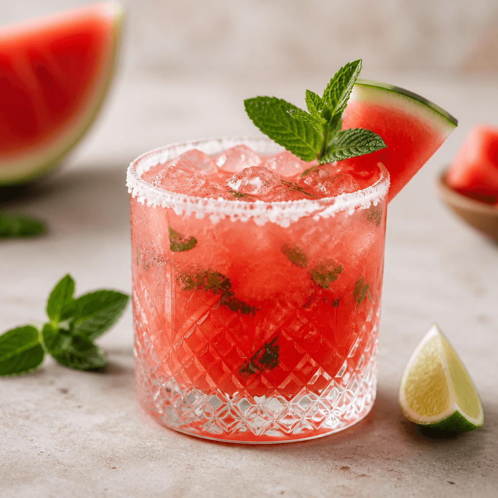 Smashed Watermelon Margarita