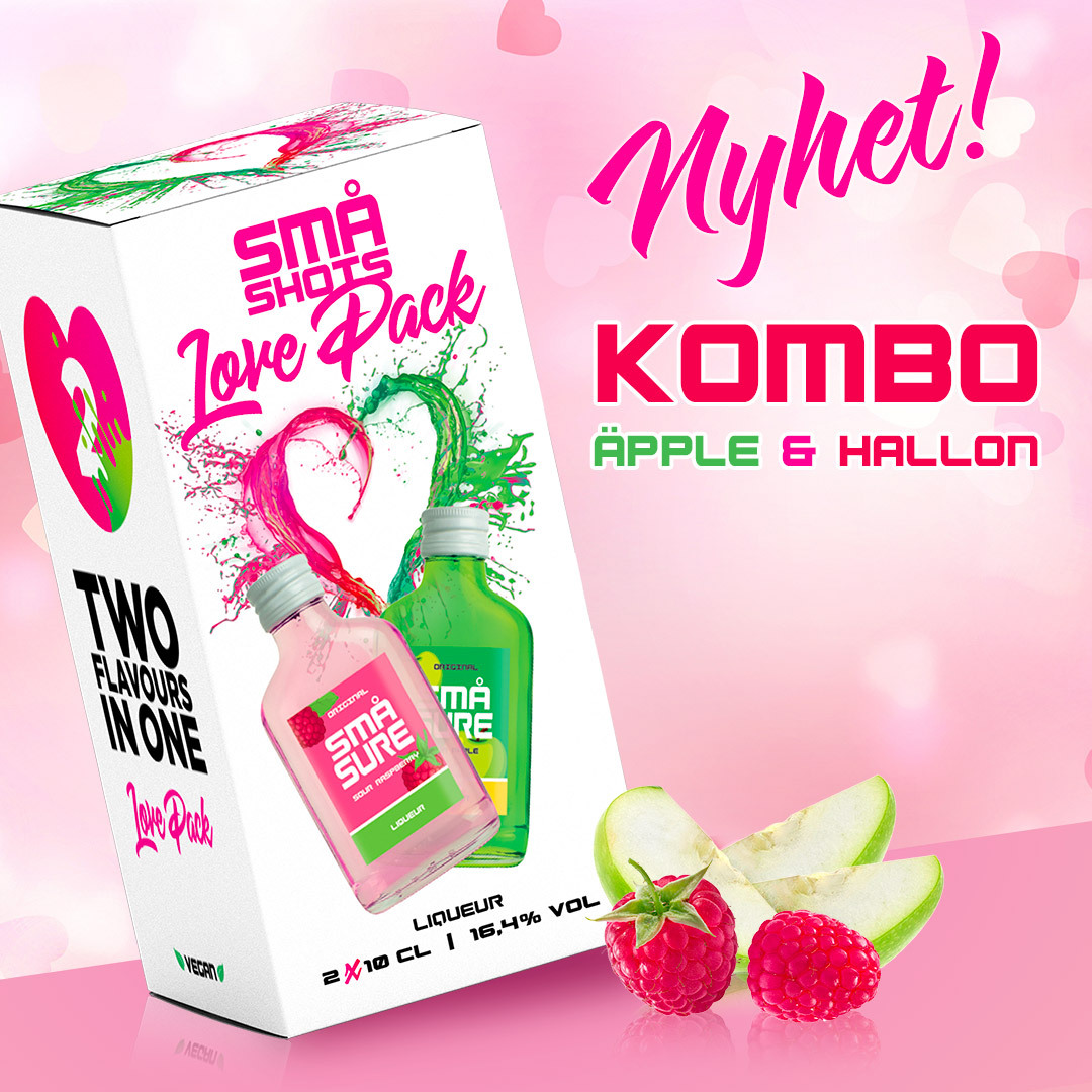 Små Sure Love Pack Sour Apple & Sour Raspberry 200 ml