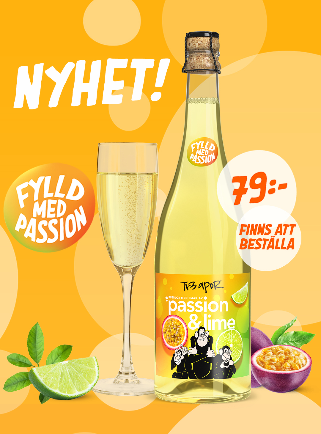 Tr3 Apor Bubbel Passion & Lime