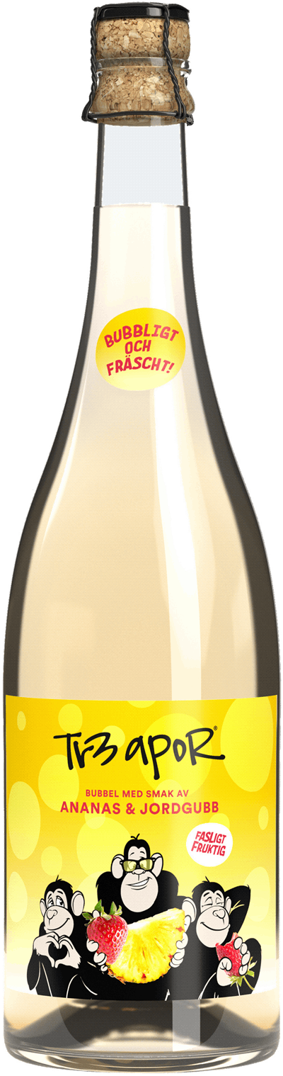 Tr3 Apor Bubbel Ananas & Jordgubb 750 ml